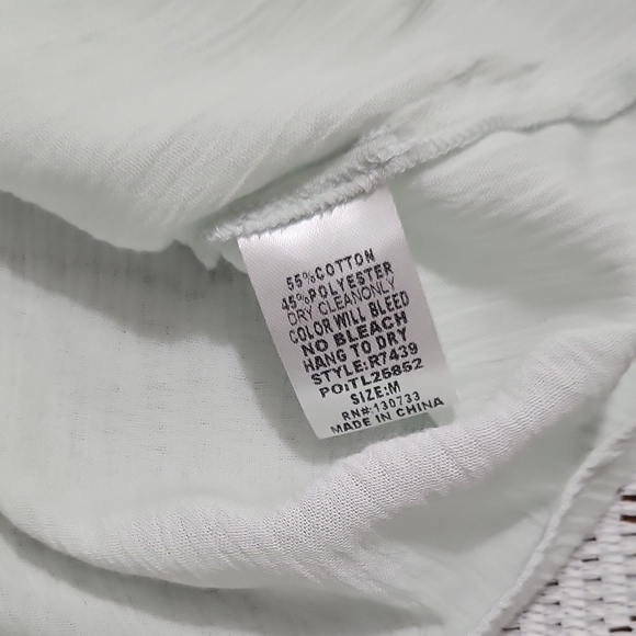 Umgee Mint Ruffled Flutter Sleeve Blouse - Picture 6 of 8